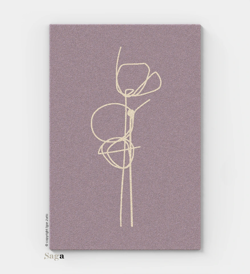 Orhideja _ pink Orchidee – Pink – Veldor-Wollteppich