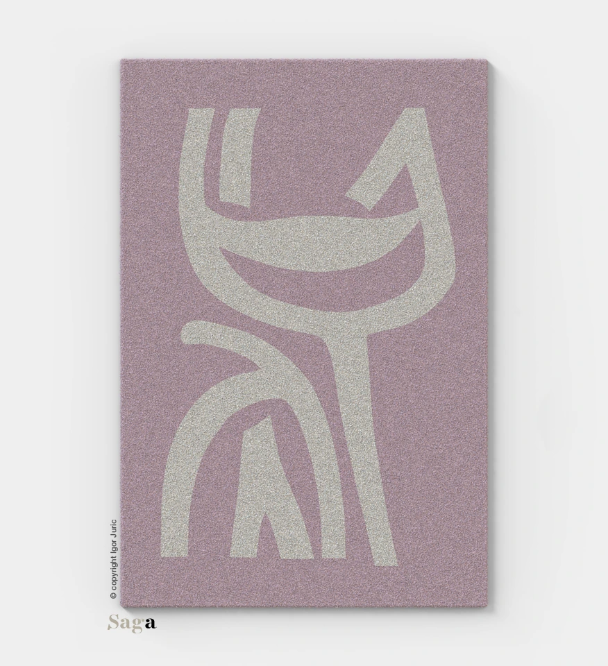 Smile Cat _ Pink Siva Smile Cat – Pink und Grau – Veldor-Wollteppich